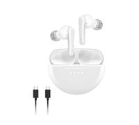 Belkin SoundForm Rhythm True - Auricolari wireless con microfono integrato, ricarica rapida USB-C, durata della batteria 28H, resistenza all'acqua IPX5, auricolari Bluetooth per iPhone, iPad, Galaxy
