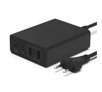 Belkin Stazione di ricarica multi dispositivo USB GaN da 108 W, hub da tavolo per ricarica rapida, 2 USB Type-C, 2 USB-A per MacBook, Pro, Air, iPhone, Pro, Max, mini, iPad Pro, Air, Galaxy e altri