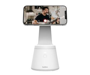 Belkin Supporto per telefono con tracking del viso (Supporto per cellulare con MagSafe e rilevamento del movimento, per creare contenuti video, per modelli di iPhone 14, 13 e 12)