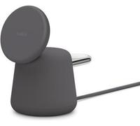 Belkin SUPPORTO RICARICA MAGSAFE 2IN1 15W - CARBONE (BOOST CHARGE PRO 2IN1 MAGSAFE - 15W CHARGING STAND CHARCOAL) NEW