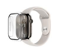 Belkin ScreenForce TemperedCurve Cover Apple Watch Series 10 (46mm), 2 in 1 proteggi schermo per Apple Watch con protezione a 360° e bumper protettivo, pellicola in vetro temperato, trasparente