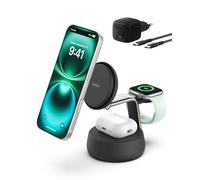 Belkin UltraCharge Pro Caricatore Wireless Qi2.2 25W 3 in 1 - Nero