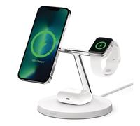 Belkin WIZ017vfWH Bianco Interno 3-IN-1 WIRELESS CHARGER FOR - IPHONE 12/13 SERIES WITH MAGSAFE