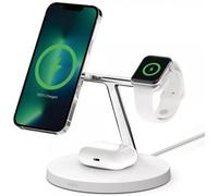 Belkin WIZ017vfWH Bianco Interno 3-IN-1 WIRELESS CHARGER FOR - IPHONE 12/13 SERIES WITH MAGSAFE