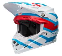 BELL BELL - Casco Moto-9S Flex 22.06 Banshee Gloss Bianco / Rosso 2024 M