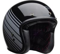 Bell Custom 500 Edge, casco aperto S female Nero/Grigio