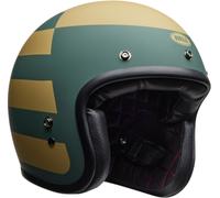 Bell Custom 500 Parlor, casco aperto M female Opaco Verde/Oro