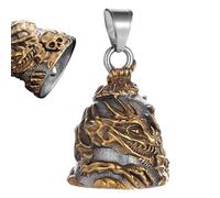 Bell, campanello da equitazione in lega di metallo resistente, con catena, per motociclisti e accessori per attività all'aria aperta e motociclista, per regali per uomini e donne