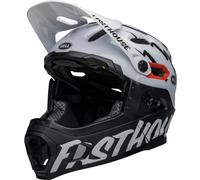 Casco MTB BELL SUPER DH Spherical Mips mentoniera removibile 2024 - Taglia: L, Colore: Fasthouse bianco nero