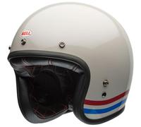 Casco CUSTOM 500 06 STRIPES Bianco Blu BELL - UE: XL