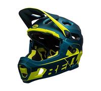 Bell Super DH Spherical Casco - matte/gloss blue/hi-viz S (52-56 cm)
