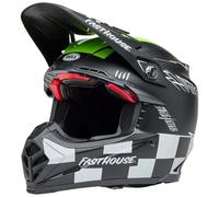 Casco Cross Bell Moto-9s Flex 2025 Fasthouse Smoke Bomb Nero Giallo L
