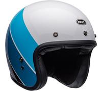 Bell casco vintage jet Custom 500 Riff - Gloss White / Blue taglia M M