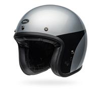 Bell casco vintage jet E2206 Custom 500 Chassis - Silver Black XL