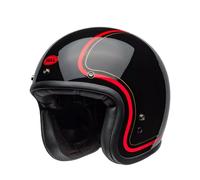 Bell Custom 500 Chief, casco jet XL male Nero/Rosso