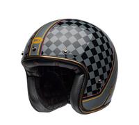 Bell casco vintage jet E2206 Custom 500 Roland Sand Wreakers - Matt Black Metal Gold M