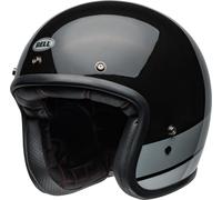 Bell Custom 500 Apex Casco Jet, nero-grigio, taglia XL per maschi