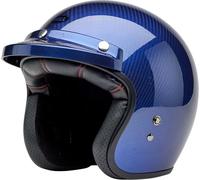 Bell Custom 500 Carbon McQueen, casco aperto M male Blu