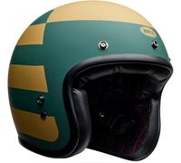 Bell Custom 500 Parlor, casco aperto XL female Opaco Verde/Oro