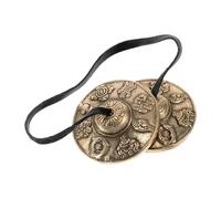 Bell di tibetani - rilassante strumento spirituale per la messa a fuoco della meditazione, armonia yoga con funzione sonora rituale, campana di preghiera per gli adulti amici di amici, lega di