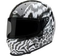 Bell Eliminator Carbon Deathspray, casco integrale L male Nero/Bianco