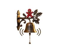 Bell for Door Opening, Christmas Welcome Doorbell, Spread Cheer, Wind Chimes for Shop, Farmhouse Kitchen, Garden Holiday Decor, Classroom Workplace Entryway and Prayer Church Hotel, 7.09 inches