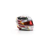BELL HELMET CASCO HELMET F1 LEWIS HAMILTON WORLD CHAMPION TEAM AMG PETRONAS W09 N 44 4th MEXICO GP 2018 WHITE BLACK RED