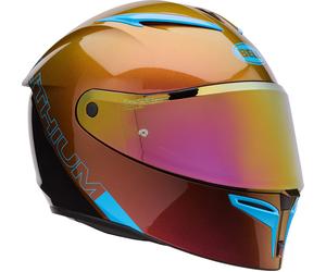 Bell Lithium MIPS Plus Delta Elmetto, nero-blu-arancione, taglia XL per maschi