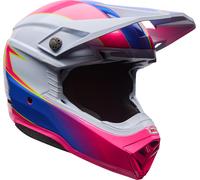 Bell Moto-10 MIPS Falcon Casco da motocross, bianco-rosa, taglia 2XL per maschi