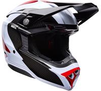 Bell Moto-10 Spherical Fluid, casco da motocross L male Nero/Bianco/Rosso