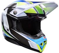 Bell Moto-10 Spherical Grid, casco da motocross L male Blue/White/White