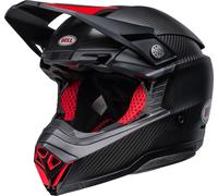 Bell Moto-10 Spherical Satin Gloss Casco da motocross, nero/rosso, Taglia L (58/59)