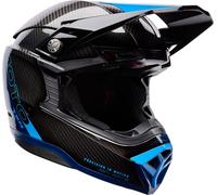 Bell Moto-10 Spherical Strike, casco da motocross M male Nero/Blu