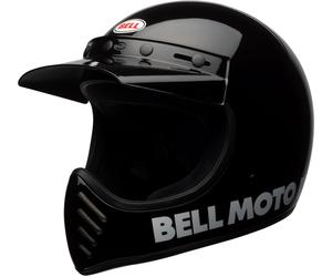 Bell Moto-3 Classic, casco a croce S male Nero/Bianco