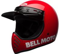 Bell Moto-3 Classic Casco Motocross, rosso, Taglia S (55/56)