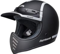 Casco Cross Bell Moto-3 2023 Fasthouse Old Road Nero Bianco L