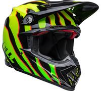 Bell Moto-9S Flex Claw Casco Motocross, nero/verde, Taglia XL