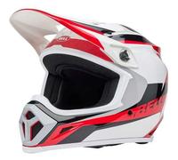 Casco Cross Bell Mx-9 Mips Rift Rosso Bianco ECE 06 S