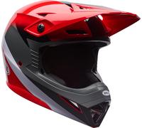 Bell MX-10 MIPS Aviator Casco da motocross, nero-rosso, taglia L per maschi