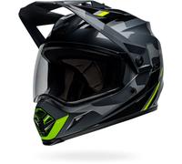 Bell MX-9 Adventure MIPS Alpine Camo, casco enduro XL male Nero/Grigio/Giallo Fluo