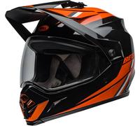 Bell MX-9 Adventure MIPS Alpine Casco da motocross, nero/arancione, Taglia S (55/56)