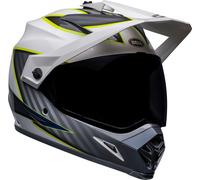Bell MX-9 Adventure MIPS Dalton Casco Motocross, bianco/giallo, Taglia 2XL