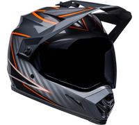 Bell MX-9 Adventure MIPS Dalton Casco Motocross, nero/arancione, Taglia S