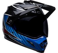Bell MX-9 Adventure MIPS Dalton Casco Motocross, nero/blu, Taglia L