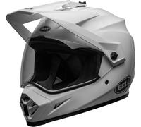 Bell MX-9 Adventure MIPS Solid Casco da motocross, bianco, taglia S per maschi