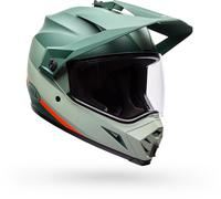 Bell MX-9 Adventure MIPS Trail Casco Enduro, Verde/Arancione, Taglia XL (61/62)
