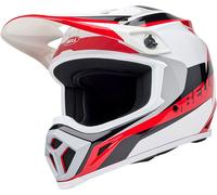 Bell MX-9 MIPS Rift, casco da motocross L male Bianco/Rosso/Nero