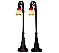 Bell Ornament Lamp Post set of 2 Lemax Cod 54932