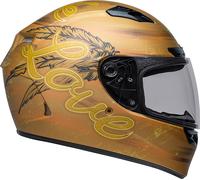 Bell Qualifier DLX Mips Hart Luck Live Casco, Oro, Taglia L (59/60)