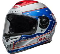 Bell Race Star DLX Flex Beaubier 24 Casco, bianco/rosso/blu, Taglia M (57/58)
